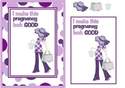 Expectant Mum Purple Lady CD412 Instant Download