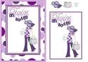 Expectant Mum Purple Lady 2 CD414 Instant Download