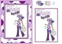Expectant Mum Purple Ethnic Lady 2 CD415 Instant Download