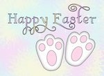 Happy Easter Bunny Feet CD480