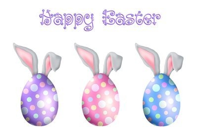 Happy Easter Bunny Ear Eggs CD501
