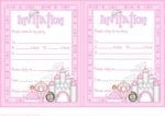 Princess Invitations Redhead Girl Instant Download