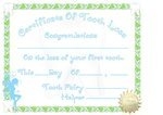 Certificate Of Tooth Loss Boy Instant Download
