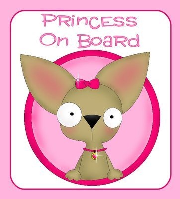 Car Sign Princess On Board Instant Download