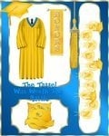 Graduation Boy Gold Gown CD586