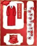 Graduation Boy Red Gown CD586