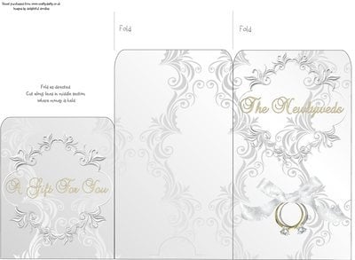 Money Envelope Bride & Bride Rings 3 Instant Download