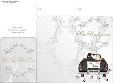 Money Envelope Bride & Groom Instant Download