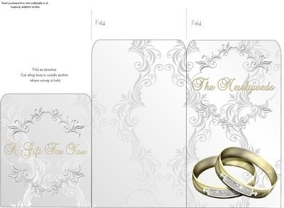 Money Envelope Groom & Groom Rings 2 Instant Download