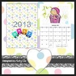 Calendar 2013 Baby Instant Download