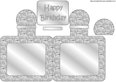 Perfume Bottle Silver Glitter Instant Download