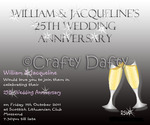 25th Wedding Anniversary Invitation Instant Download