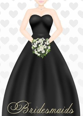 Bridesmaid Black CD652