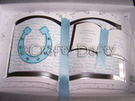 Bookatrix Wedding Horseshoe Blue CD644