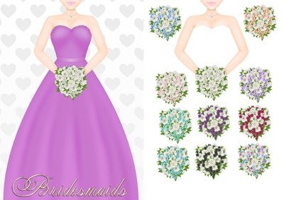 Bridesmaid Fuschia CD652 Instant Download