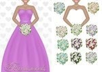 Bridesmaid Fuschia Ethnic CD652 Instant Download