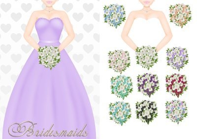 Bridesmaid Lavender CD652 Instant Download