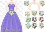 Bridesmaid Purple CD652 Instant Download