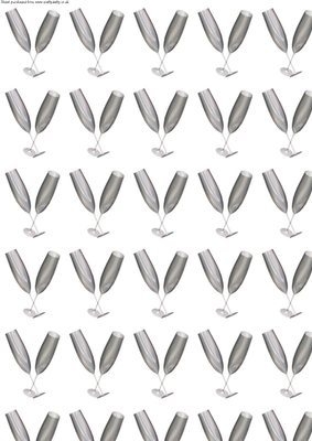 Champagne Glasses Backing Paper 