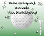 Golf Birthday Invitation