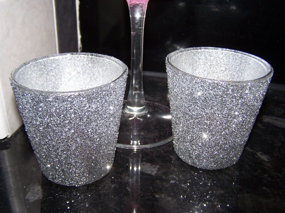 Glitter Tealight Holders