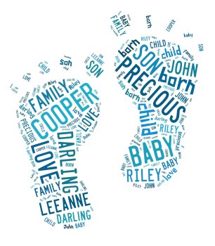 Baby Feet Word Art CD695