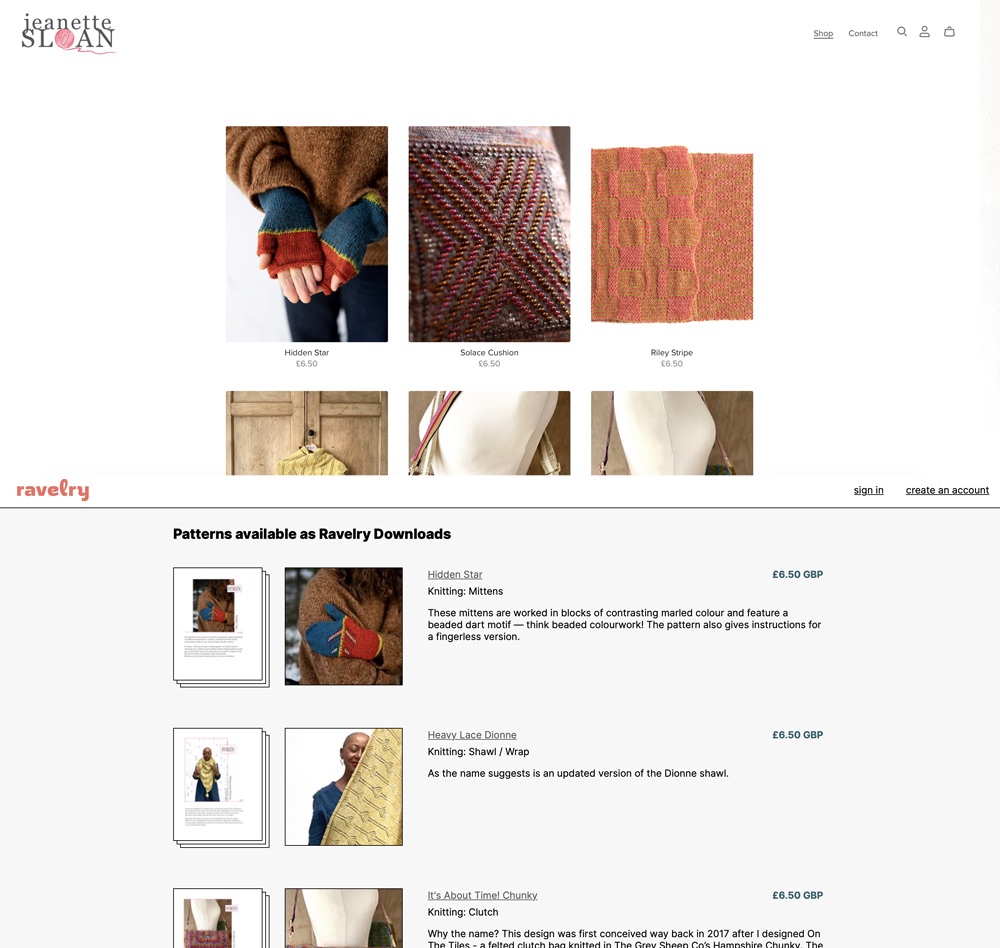 DOWNLOADABLE PDF PATTERNS