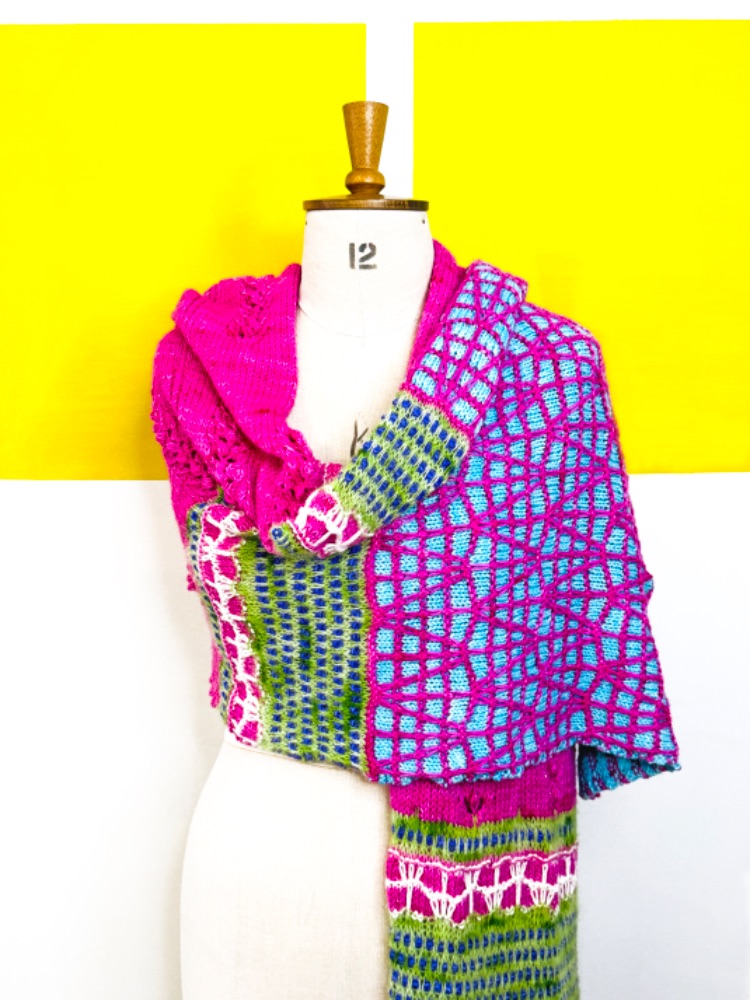 EXCLUSIVE J SLOAN X BOW FIDDLE YARNS SHAWL KIT