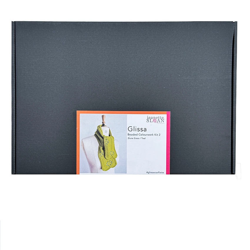 Glissa scarflette kit - Dune Grass / Teal