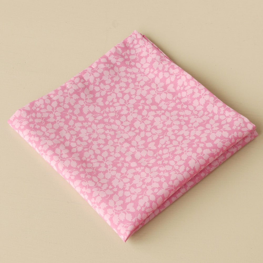 Gentleman's pink pocket square - Liberty tana lawn Glenjade