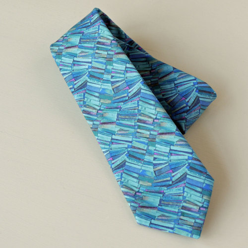 Gentleman's hand-stitched blue tie - Dr Tulloch