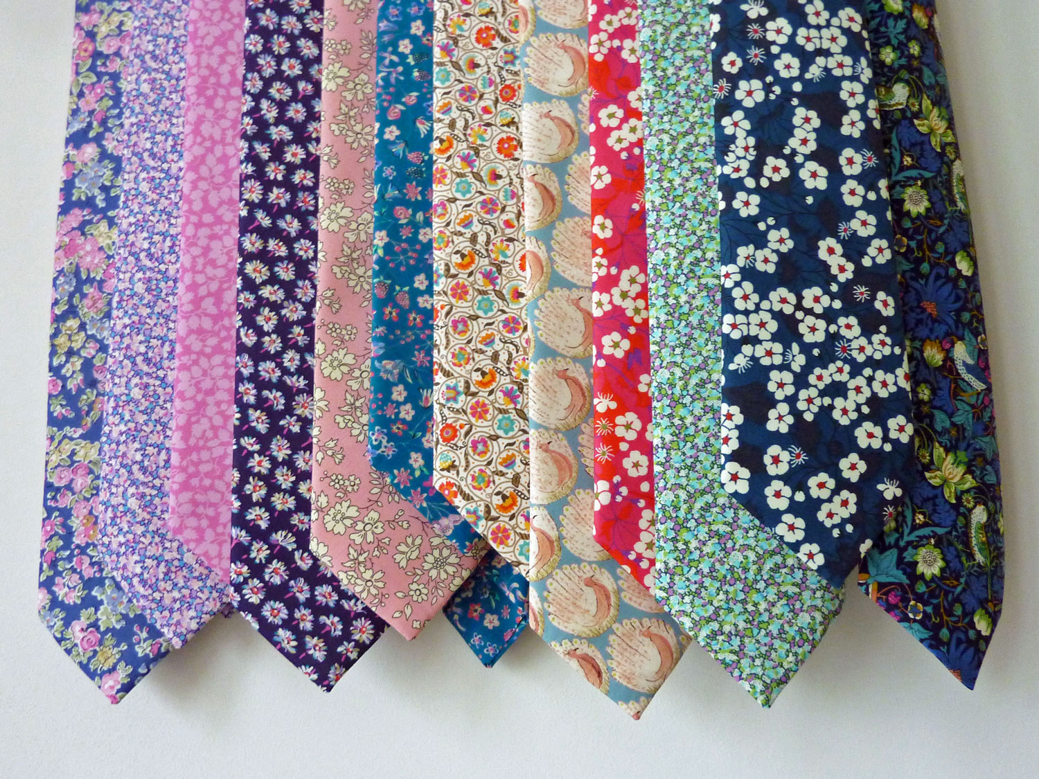 Hand-stitched Liberty tana lawn ties
