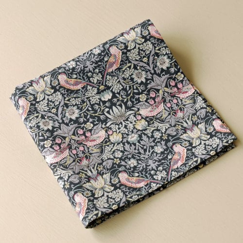 Strawberry Thief black pocket square
