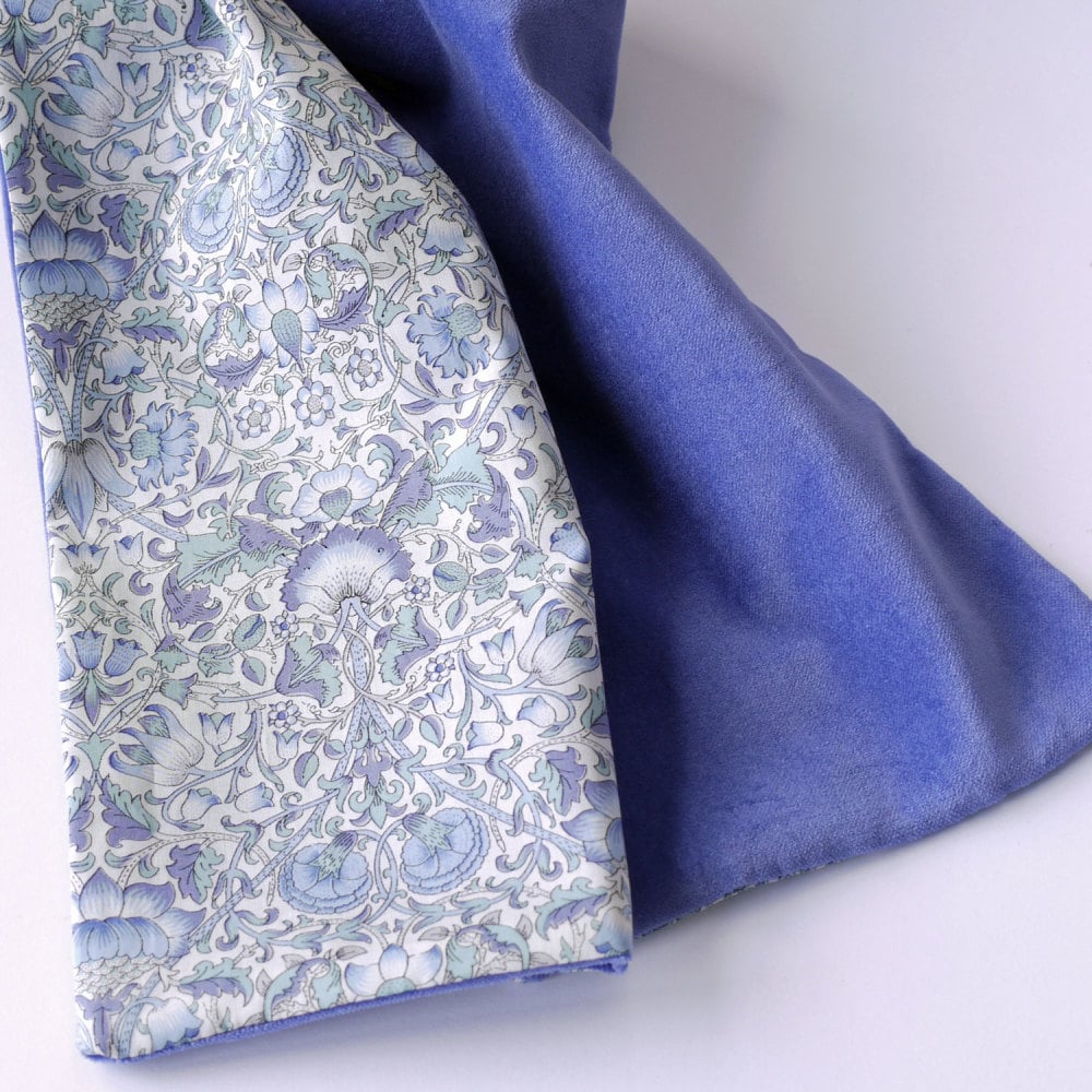 Liberty Lodden and Blue Velveteen Scarf