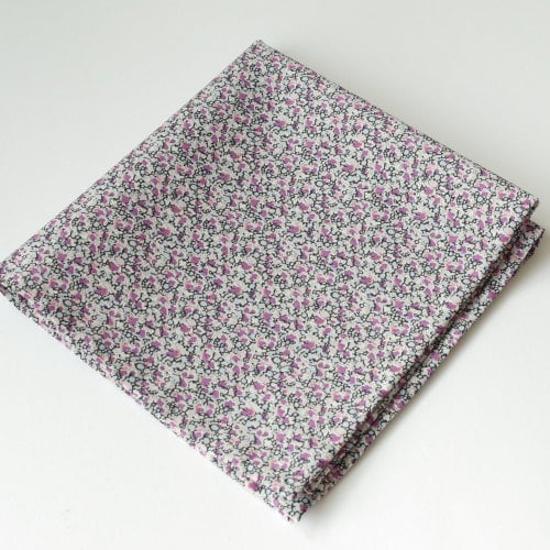 Mens pocket square - Liberty tana lawn Pepper purple