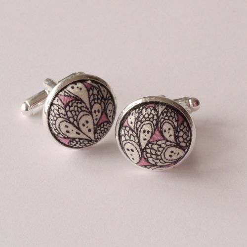 Liberty Grayson Perry design Cranford silver plated cufflinks