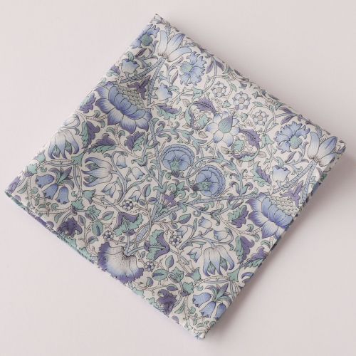 Mens Pocket Square - Liberty tana lawn Lodden light blue