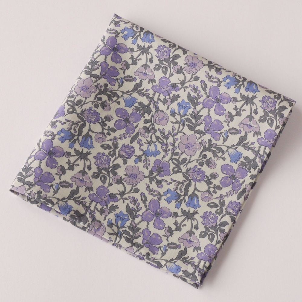 Floral pocket square - Liberty tana lawn Meadow