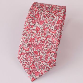 Floral Liberty print tie - Emma and Georgina pink tie