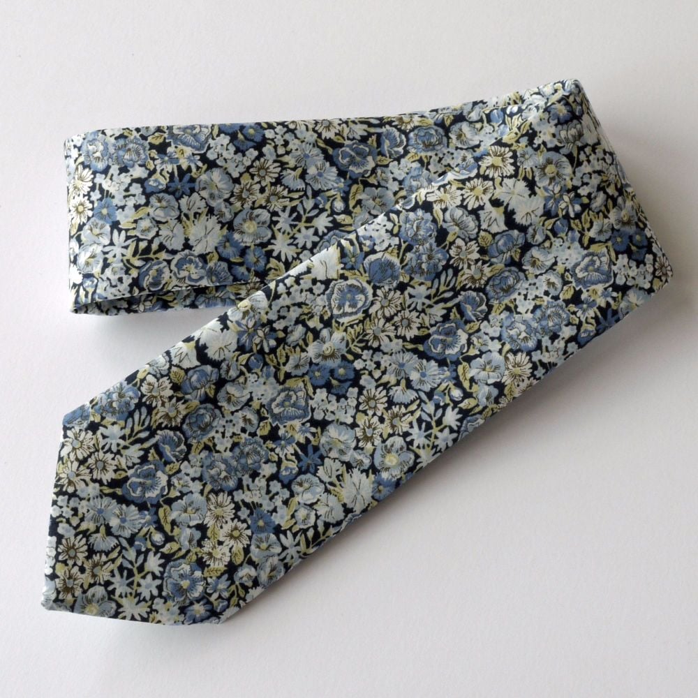 Men's Handmade Liberty Tana Lawn Tie - Chive