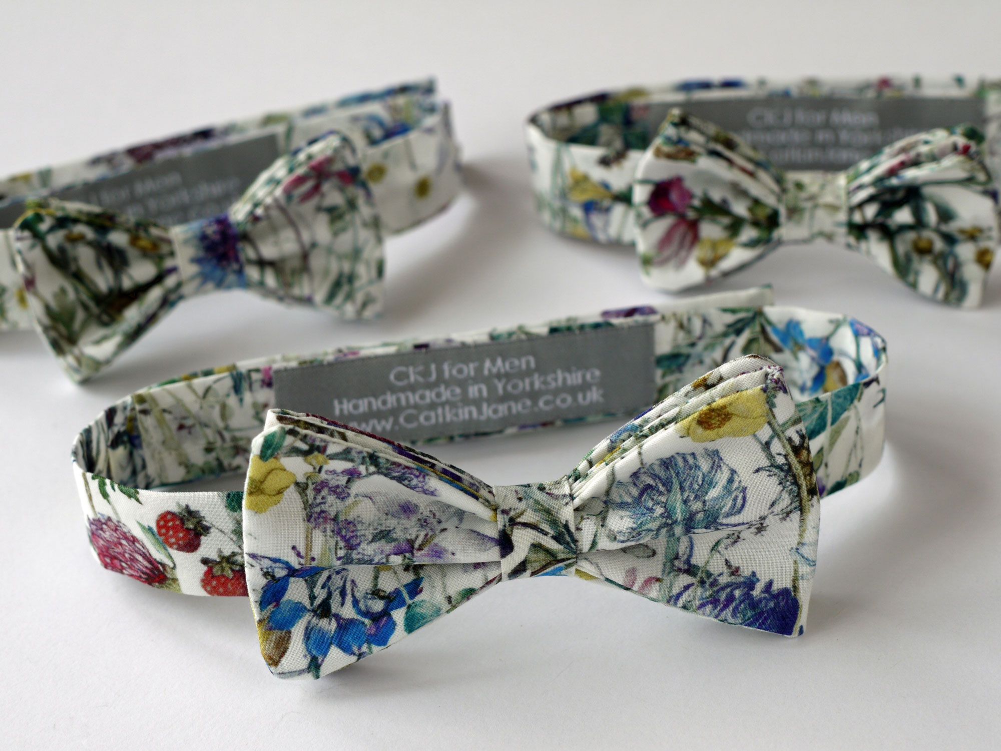 Wild Flowers Liberty print boy's bow ties