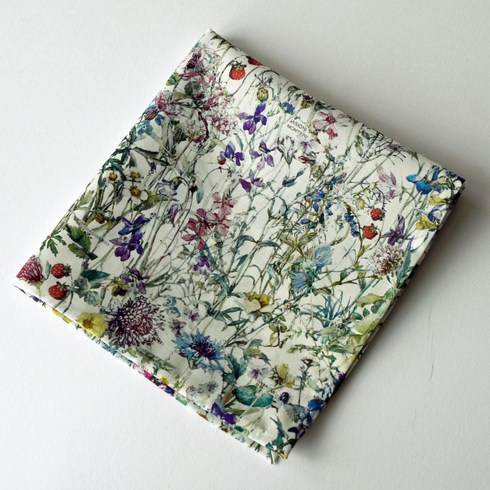 Pink Paisley Liberty tana lawn pocket square - Reuben