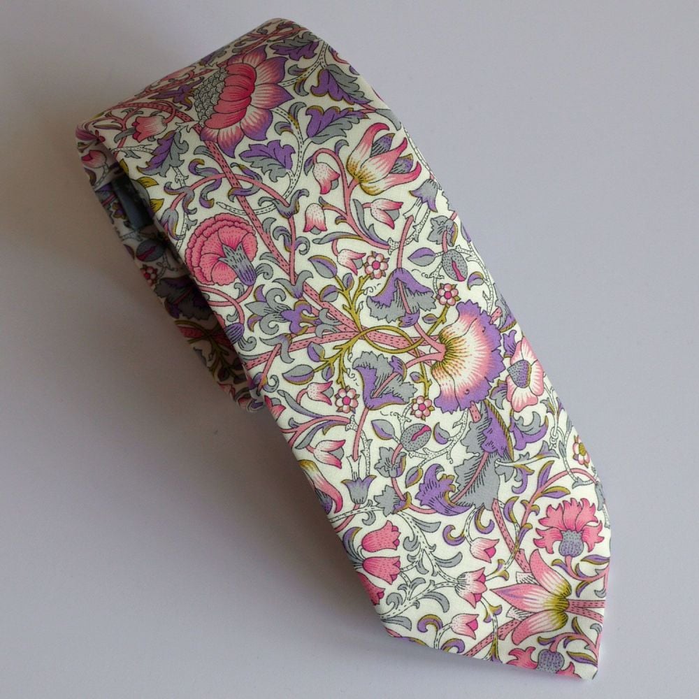 Liberty tana lawn tie - Lodden purple