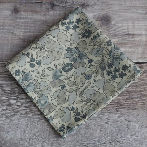 Floral Liberty print pocket square - Poppy and Honesty