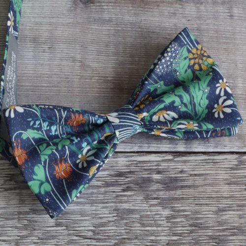 Liberty bow tie - Alpine Pasture blue floral bow tie