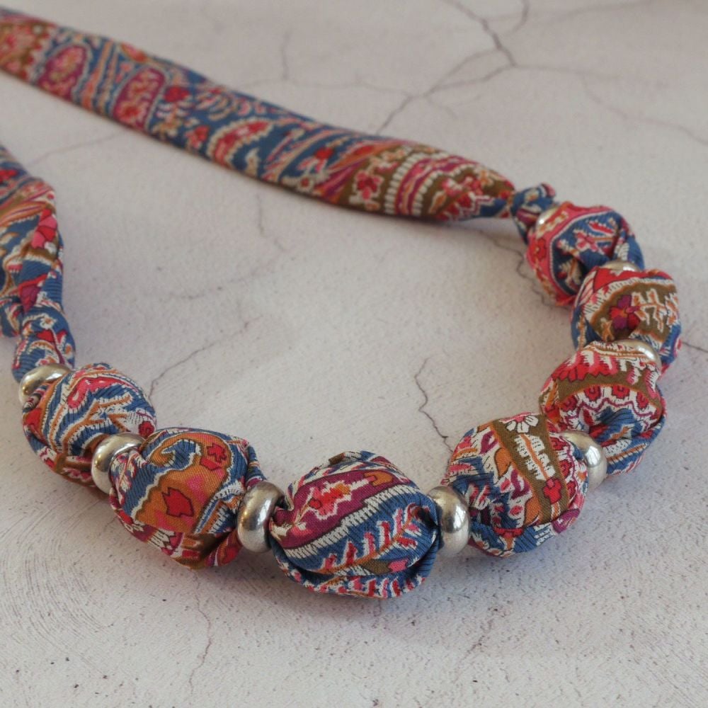 Felix paisley Liberty print necklace