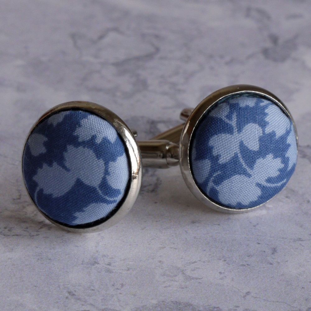 Liberty design Glenjade blue cufflinks