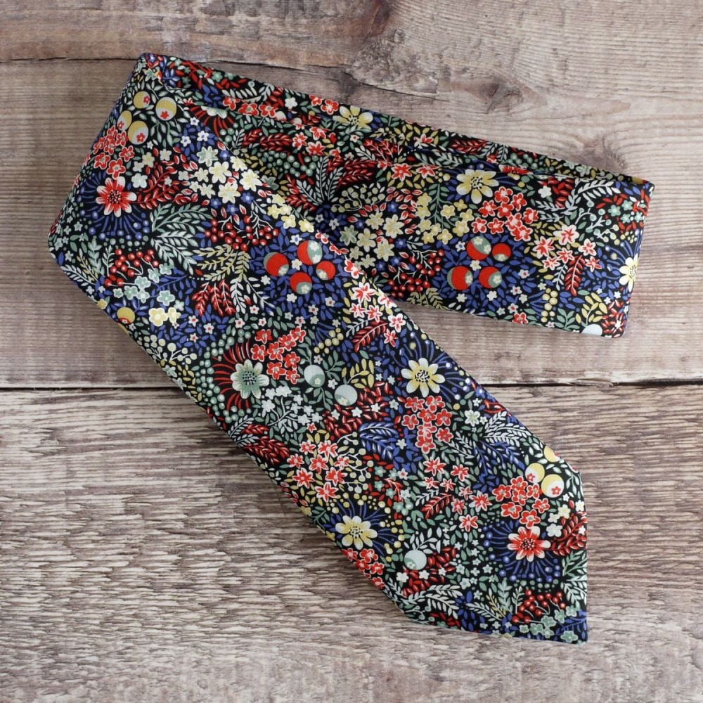 Floral Liberty tana lawn tie - Elderberry