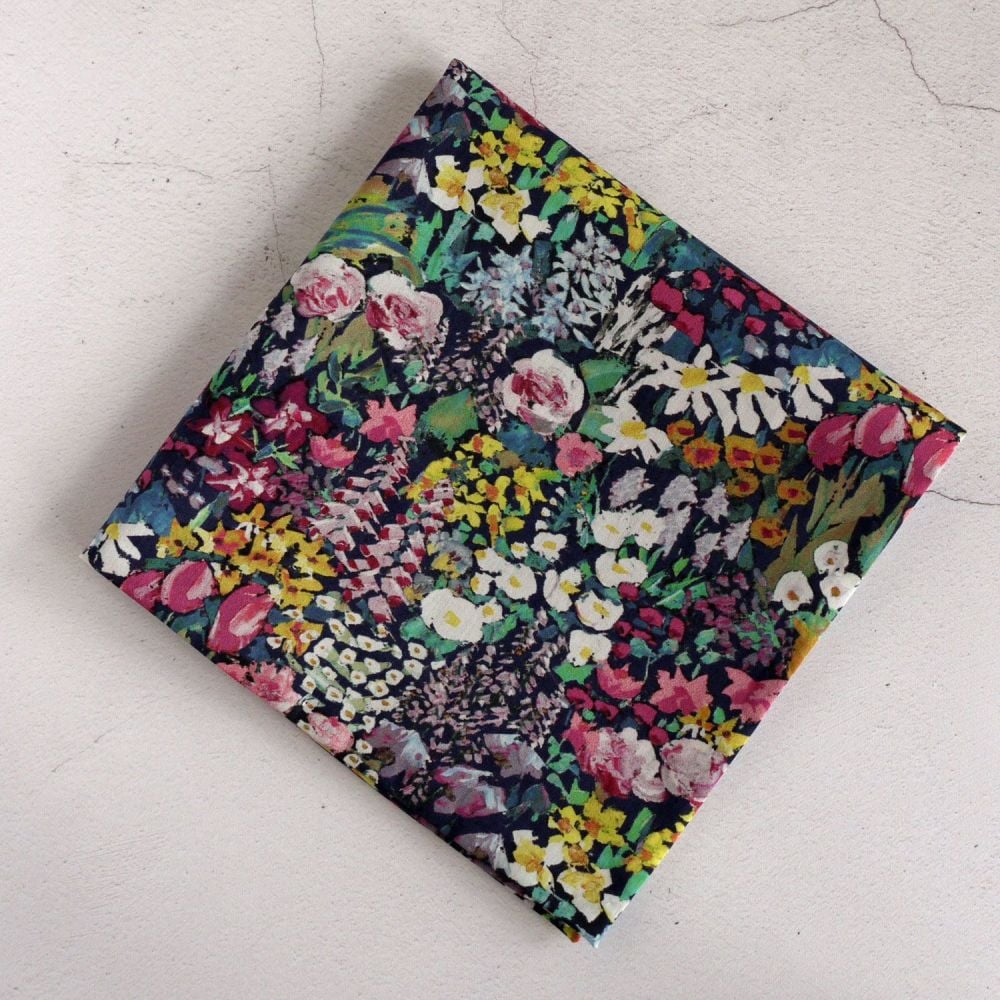 Floral pocket square - Liberty tana lawn Painter's Meadow