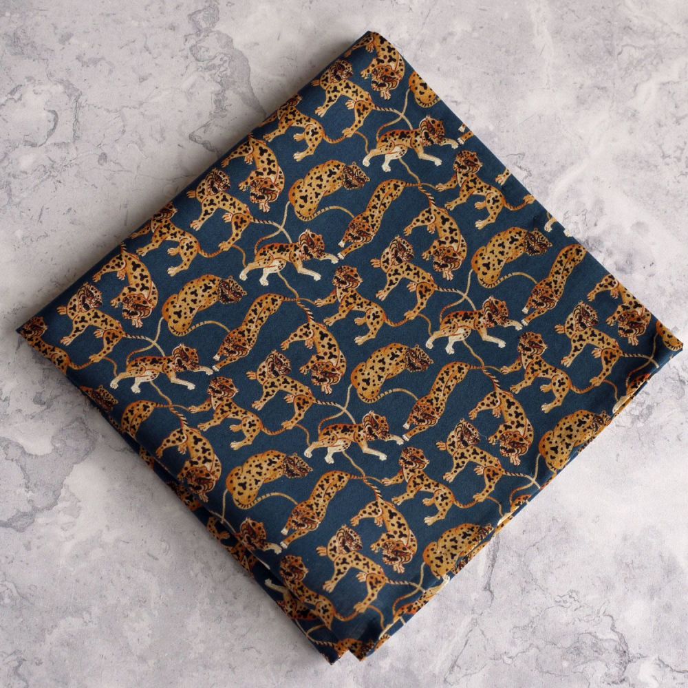 Liberty lawn pocket square - Heads & Tails Caspian Tigers